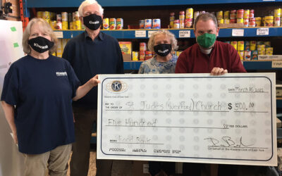Food Bank donation cheque to St Jude’s (Wexford)